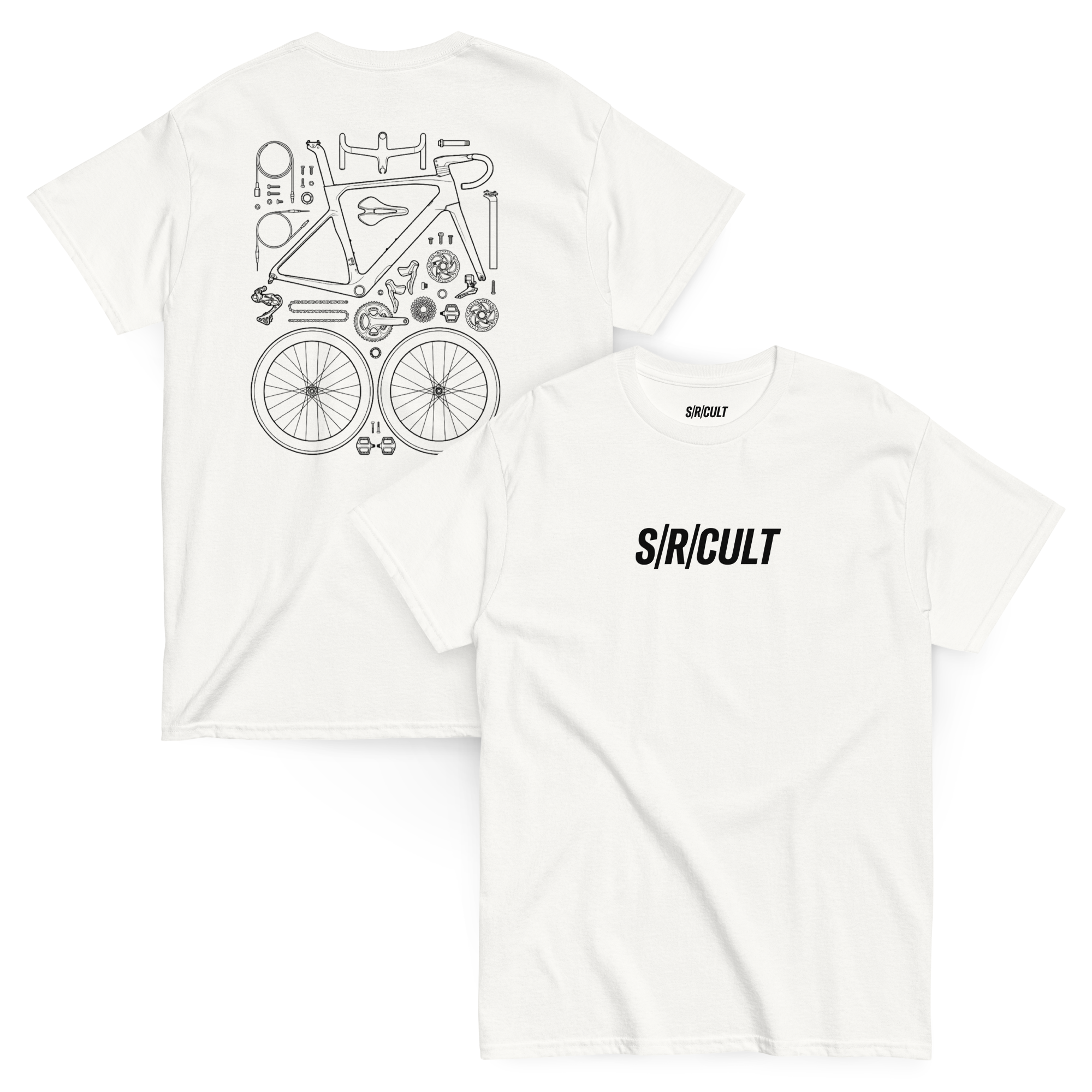 S/R/CULT Signature Logo T-Shirt – Streetwear Cycling Culture Tee